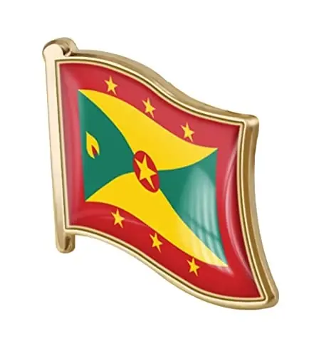 vmcoatdu Country Flag Pin Badge International Travel Brooch Metal Alloy Souvenir Pin for Hat Clothes Backpack 