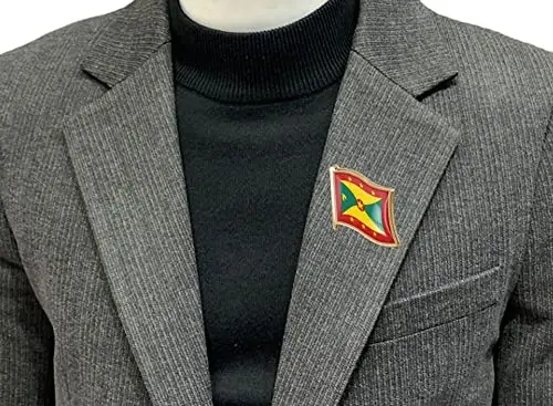 vmcoatdu Country Flag Pin Badge International Travel Brooch Metal Alloy Souvenir Pin for Hat Clothes Backpack - 2