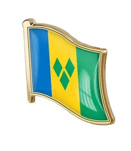 vmcoatdu Country Flag Pin Badge International Travel Brooch Metal Alloy Souvenir Pin for Hat Clothes Backpack - 1