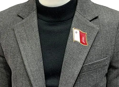 vmcoatdu Country Flag Pin Badge International Travel Brooch Metal Alloy Souvenir Pin for Hat Clothes Backpack - 2