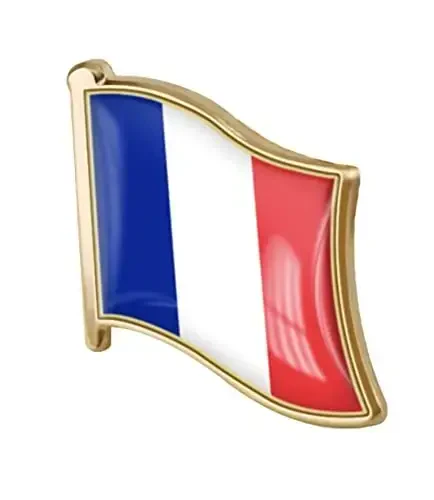 vmcoatdu Country Flag Pin Badge International Travel Brooch Metal Alloy Souvenir Pin for Hat Clothes Backpack - VMCOATDU