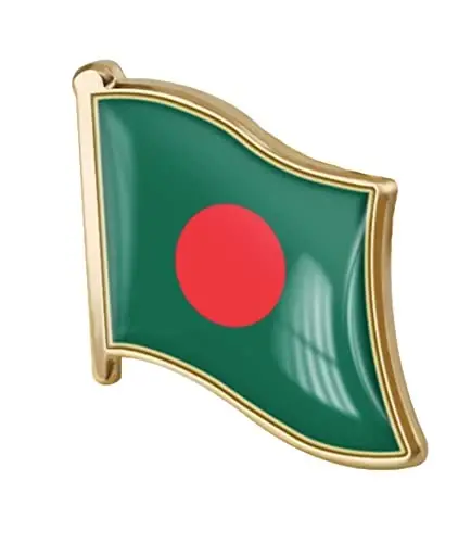 vmcoatdu Country Flag Pin Badge International Travel Brooch Metal Alloy Souvenir Pin for Hat Clothes Backpack - VMCOATDU