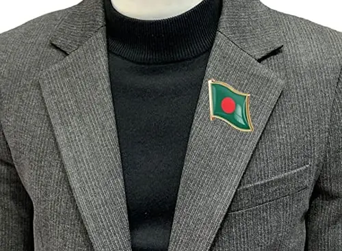 vmcoatdu Country Flag Pin Badge International Travel Brooch Metal Alloy Souvenir Pin for Hat Clothes Backpack - 2