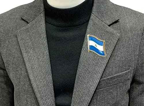 vmcoatdu Country Flag Pin Badge International Travel Brooch Metal Alloy Souvenir Pin for Hat Clothes Backpack - 2