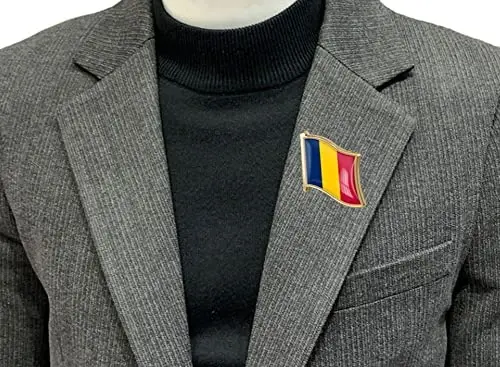 vmcoatdu Country Flag Pin Badge International Travel Brooch Metal Alloy Souvenir Pin for Hat Clothes Backpack - 2