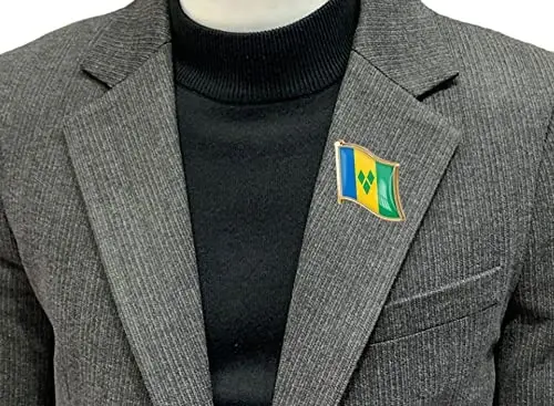 vmcoatdu Country Flag Pin Badge International Travel Brooch Metal Alloy Souvenir Pin for Hat Clothes Backpack - 2