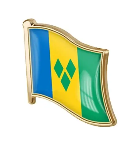 vmcoatdu Country Flag Pin Badge International Travel Brooch Metal Alloy Souvenir Pin for Hat Clothes Backpack - 1