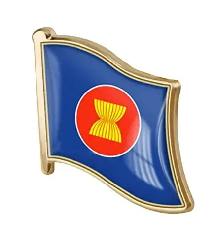 vmcoatdu Country Flag Pin Badge International Travel Brooch Metal Alloy Souvenir Pin for Hat Clothes Backpack 