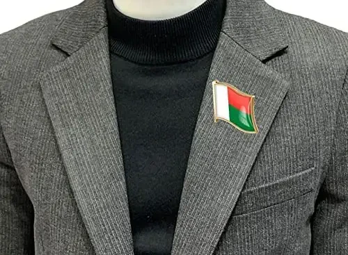 vmcoatdu Country Flag Pin Badge International Travel Brooch Metal Alloy Souvenir Pin for Hat Clothes Backpack - 2