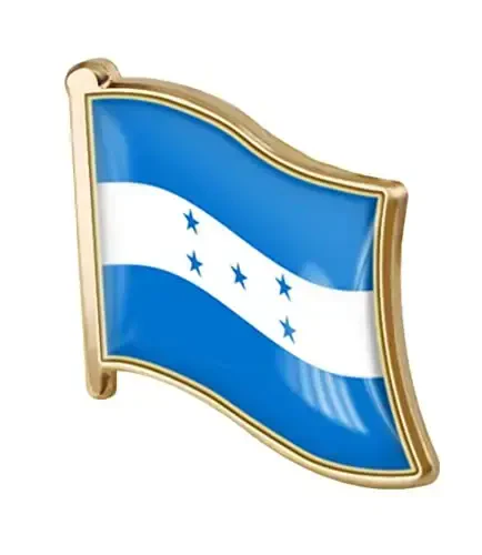 vmcoatdu Country Flag Pin Badge International Travel Brooch Metal Alloy Souvenir Pin for Hat Clothes Backpack - 1