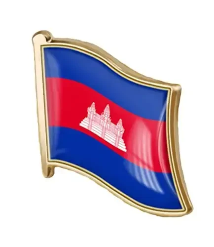 vmcoatdu Country Flag Pin Badge International Travel Brooch Metal Alloy Souvenir Pin for Hat Clothes Backpack - 3