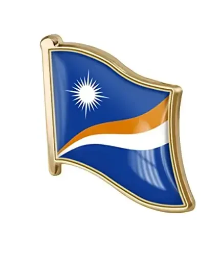 vmcoatdu Country Flag Pin Badge International Travel Brooch Metal Alloy Souvenir Pin for Hat Clothes Backpack - VMCOATDU