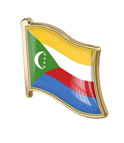 vmcoatdu Country Flag Pin Badge International Travel Brooch Metal Alloy Souvenir Pin for Hat Clothes Backpack - 1