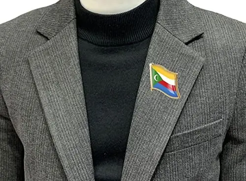 vmcoatdu Country Flag Pin Badge International Travel Brooch Metal Alloy Souvenir Pin for Hat Clothes Backpack - 2