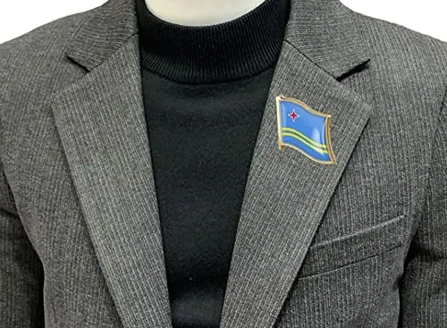 vmcoatdu Country Flag Pin Badge International Travel Brooch Metal Alloy Souvenir Pin for Hat Clothes Backpack - 2