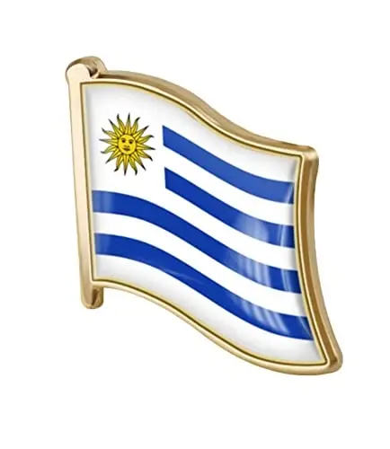 vmcoatdu Country Flag Pin Badge International Travel Brooch Metal Alloy Souvenir Pin for Hat Clothes Backpack - VMCOATDU