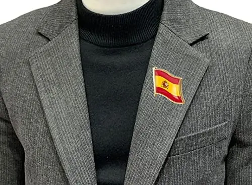 vmcoatdu Country Flag Pin Badge International Travel Brooch Metal Alloy Souvenir Pin for Hat Clothes Backpack - 2