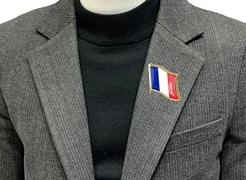 vmcoatdu Country Flag Pin Badge International Travel Brooch Metal Alloy Souvenir Pin for Hat Clothes Backpack - 2