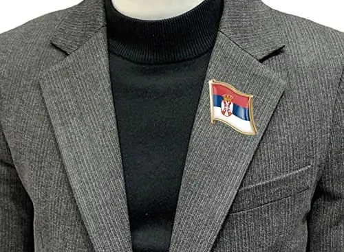 vmcoatdu Country Flag Pin Badge International Travel Brooch Metal Alloy Souvenir Pin for Hat Clothes Backpack - 2