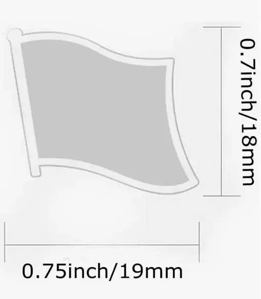 vmcoatdu Country Flag Pin Badge International Travel Brooch Metal Alloy Souvenir Pin for Hat Clothes Backpack - 5