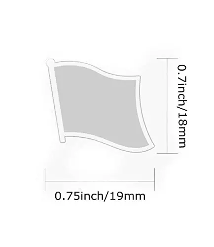 vmcoatdu Country Flag Pin Badge International Travel Brooch Metal Alloy Souvenir Pin for Hat Clothes Backpack - 5
