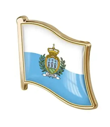 vmcoatdu Country Flag Pin Badge International Travel Brooch Metal Alloy Souvenir Pin for Hat Clothes Backpack - 1