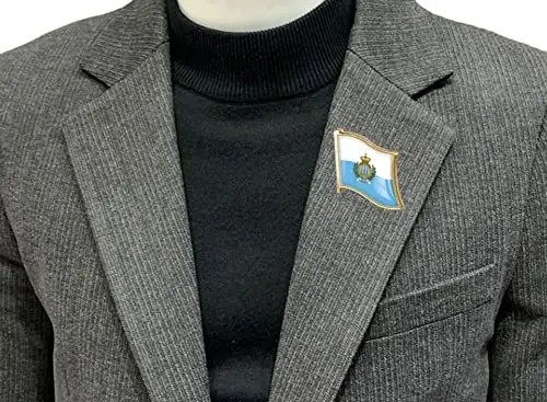 vmcoatdu Country Flag Pin Badge International Travel Brooch Metal Alloy Souvenir Pin for Hat Clothes Backpack - 2