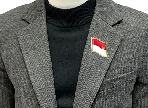 vmcoatdu Country Flag Pin Badge International Travel Brooch Metal Alloy Souvenir Pin for Hat Clothes Backpack - 2