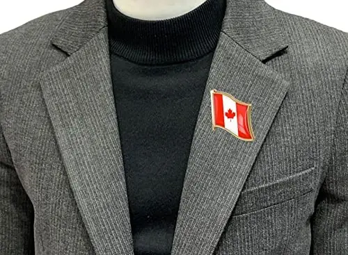 vmcoatdu Country Flag Pin Badge International Travel Brooch Metal Alloy Souvenir Pin for Hat Clothes Backpack - 2