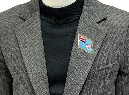 vmcoatdu Country Flag Pin Badge International Travel Brooch Metal Alloy Souvenir Pin for Hat Clothes Backpack - 2