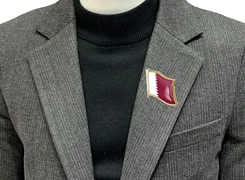 vmcoatdu Country Flag Pin Badge International Travel Brooch Metal Alloy Souvenir Pin for Hat Clothes Backpack - 2