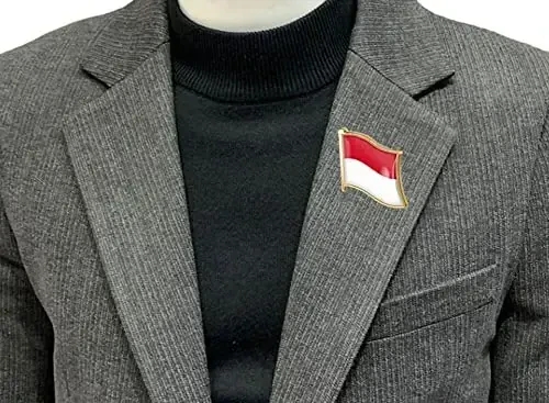 vmcoatdu Country Flag Pin Badge International Travel Brooch Metal Alloy Souvenir Pin for Hat Clothes Backpack - 2