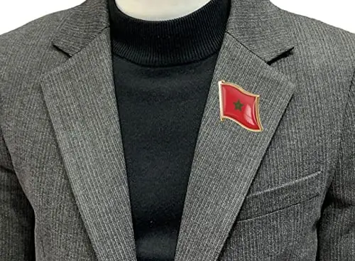 vmcoatdu Country Flag Pin Badge International Travel Brooch Metal Alloy Souvenir Pin for Hat Clothes Backpack - 2