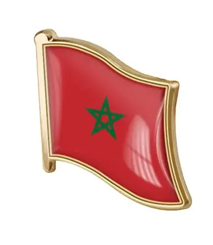 vmcoatdu Country Flag Pin Badge International Travel Brooch Metal Alloy Souvenir Pin for Hat Clothes Backpack 