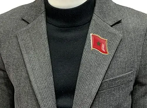 vmcoatdu Country Flag Pin Badge International Travel Brooch Metal Alloy Souvenir Pin for Hat Clothes Backpack - 2