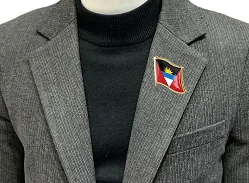 vmcoatdu Country Flag Pin Badge International Travel Brooch Metal Alloy Souvenir Pin for Hat Clothes Backpack - 2