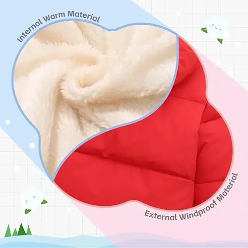 Vmterliya Baby Qishki Paltolar, Toddler Bolalar Chaqaloqlar O'g'il Qizlar uchun Engil Puffer Issiq Kapüşonli Pastga Tushadigan Kurtka 2-7 Yillar uchun - 4