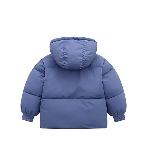 Vmterliya Baby Winter Coats, Outerwear for Toddler Kids Infants Boys Girls Light Puffer Warm Hooded Down Jacket for 2-7 Years - 2