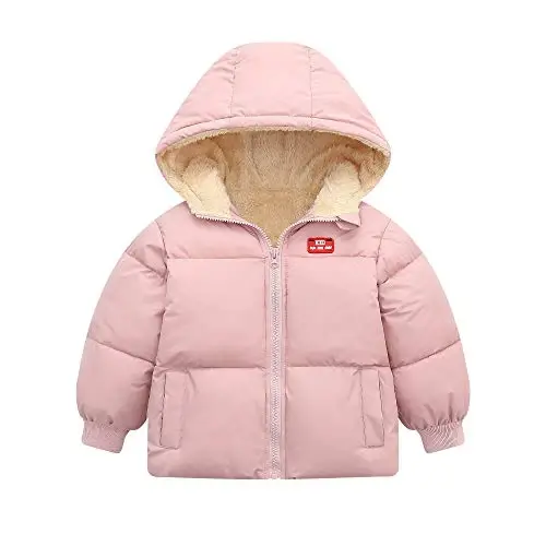Vmterliya Baby Winter Coats, Outerwear for Toddler Kids Infants Boys Girls Light Puffer Warm Hooded Down Jacket for 2-7 Years - VMTERLIYA