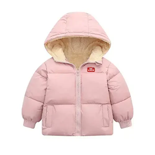 Vmterliya Baby Winter Coats, Outerwear for Toddler Kids Infants Boys Girls Light Puffer Warm Hooded Down Jacket for 2-7 Years 