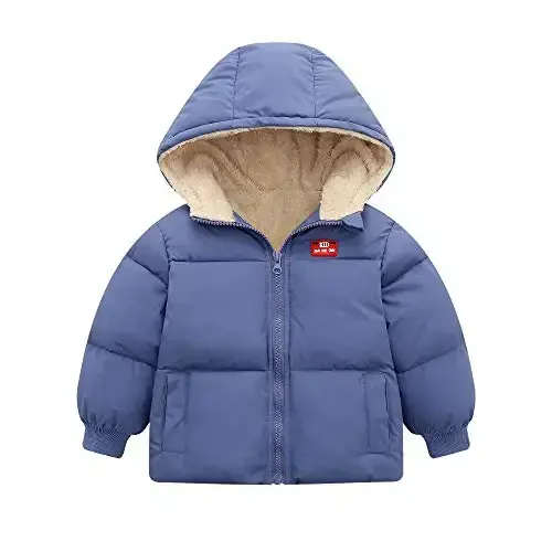 Vmterliya Baby Winter Coats, Outerwear for Toddler Kids Infants Boys Girls Light Puffer Warm Hooded Down Jacket for 2-7 Years 