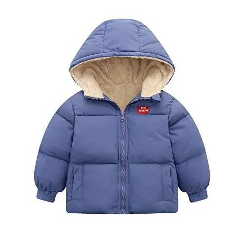 Vmterliya Baby Winter Coats, Outerwear for Toddler Kids Infants Boys Girls Light Puffer Warm Hooded Down Jacket for 2-7 Years - 1