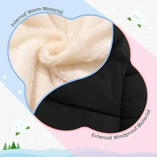 Vmterliya Baby Winter Coats, Outerwear for Toddler Kids Infants Boys Girls Light Puffer Warm Hooded Down Jacket for 2-7 Years - 4