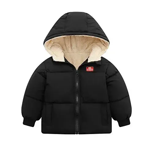 Vmterliya Baby Winter Coats, Outerwear for Toddler Kids Infants Boys Girls Light Puffer Warm Hooded Down Jacket for 2-7 Years - VMTERLIYA