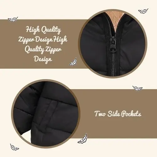 Vmterliya Winter Coats for Toddler Kids Infants Baby Boys Girls Light Puffer Warm Thick Hooded Down Jacket for 2-7 Years - 4