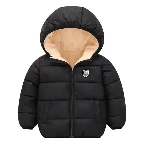 Vmterliya Winter Coats for Toddler Kids Infants Baby Boys Girls Light Puffer Warm Thick Hooded Down Jacket for 2-7 Years - VMTERLIYA