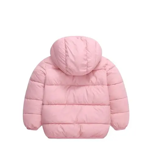 Vmterliya Winter Coats for Toddler Kids Infants Baby Boys Girls Light Puffer Warm Thick Hooded Down Jacket for 2-7 Years - 2