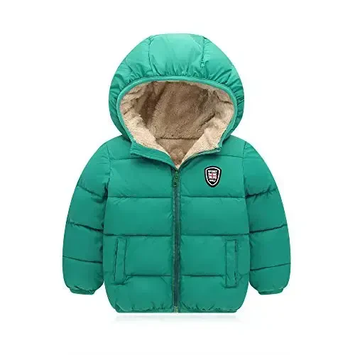 Vmterliya Winter Coats for Toddler Kids Infants Baby Boys Girls Light Puffer Warm Thick Hooded Down Jacket for 2-7 Years - VMTERLIYA