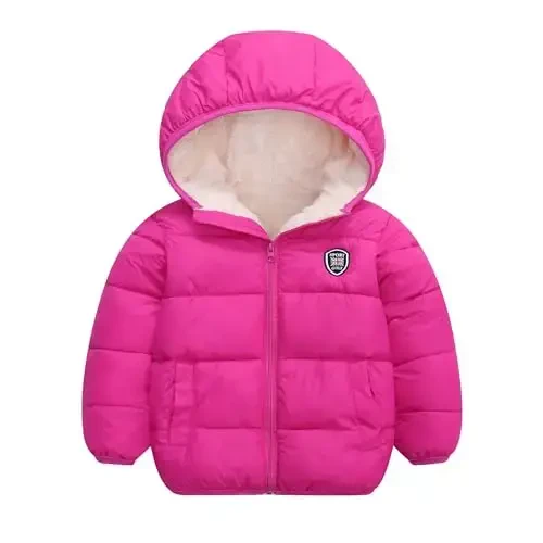 Vmterliya Winter Coats for Toddler Kids Infants Baby Boys Girls Light Puffer Warm Thick Hooded Down Jacket for 2-7 Years - 1