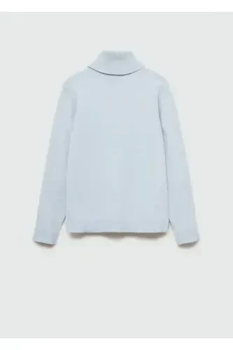 Водолазка вязаная-Небесно-голубой - MANGO KIDS (1)